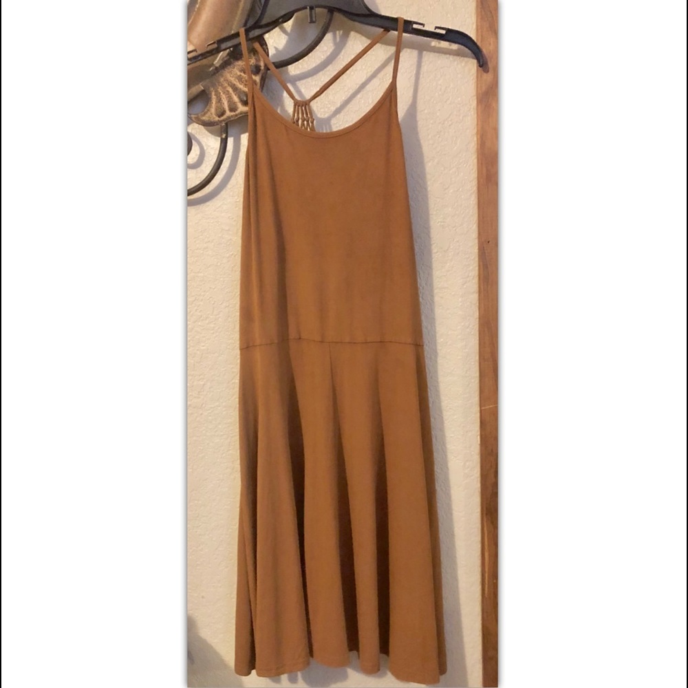 American Rag Camel Faux Suede Dress